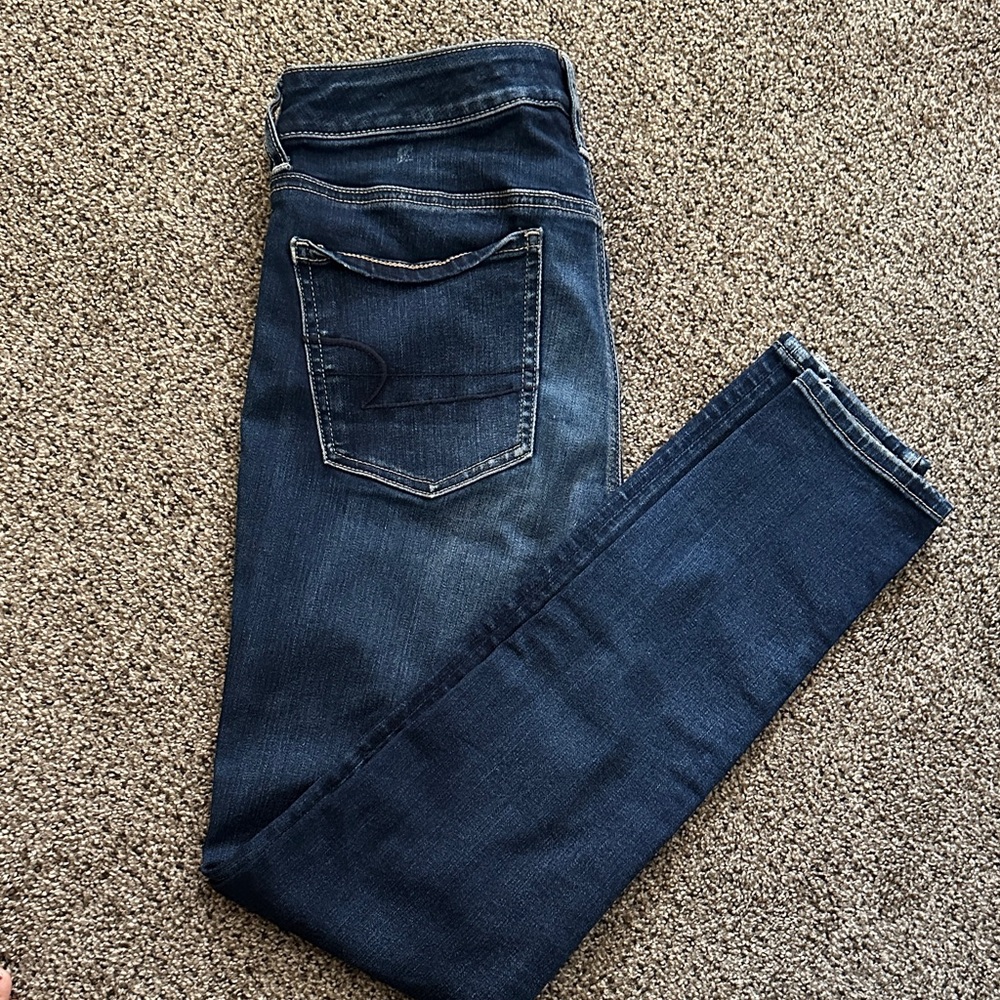 American Eagle Outfitters Dark Blue Skinny Jeans